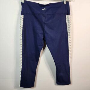 Women's Blue Brooks Capri Leggings. Size Large